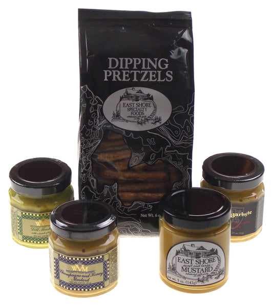 Mustard & Pretzels?? Are we in Germany?