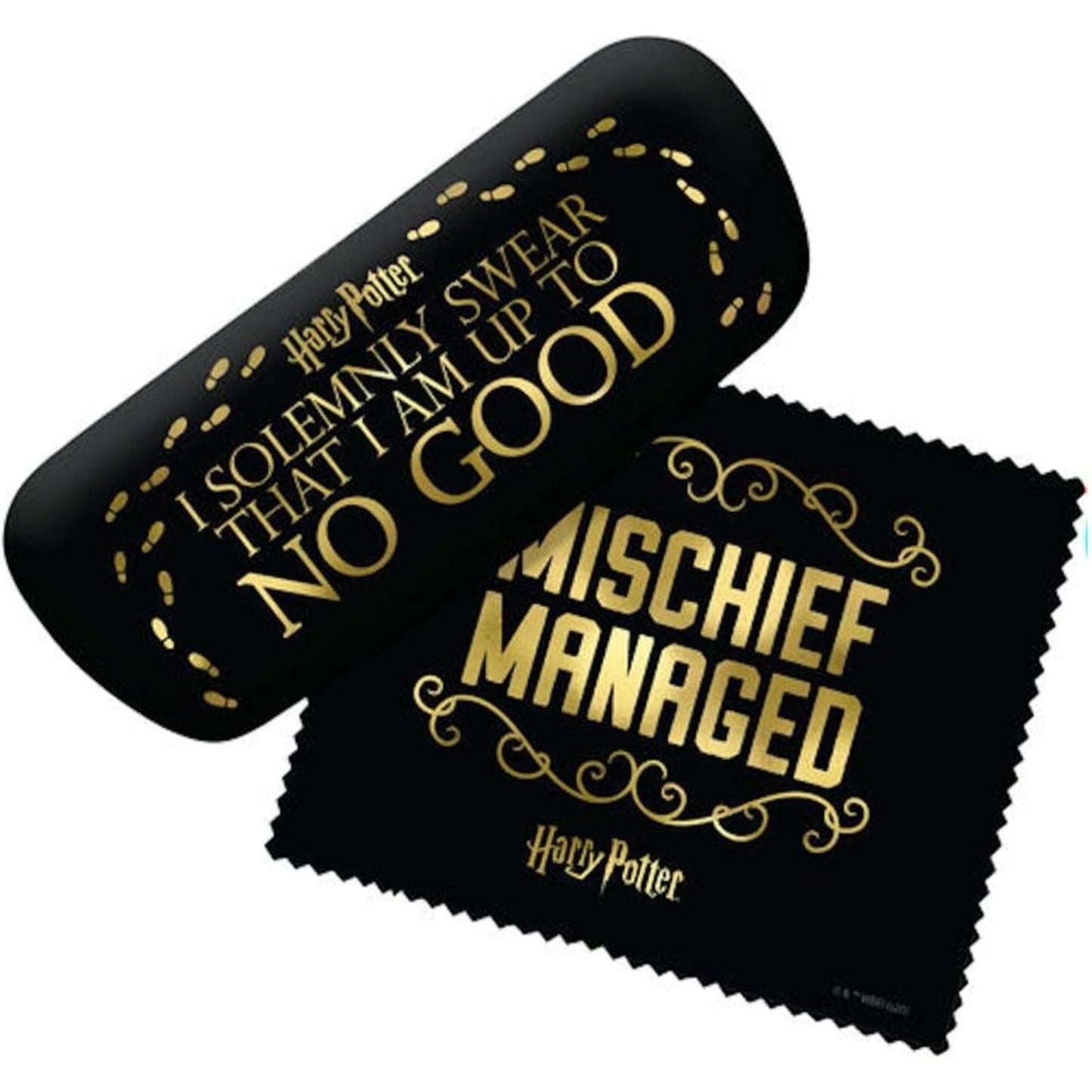 Spoontiques Harry Potter Mischief Managed Eyeglass Case & Microfiber Cleaning Cloth