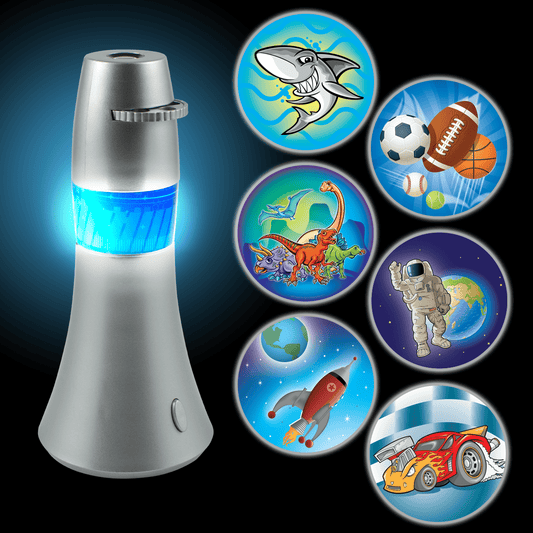 Projectables Boys Themed 6-Image LED Battery-Operated Night Light, 11337
