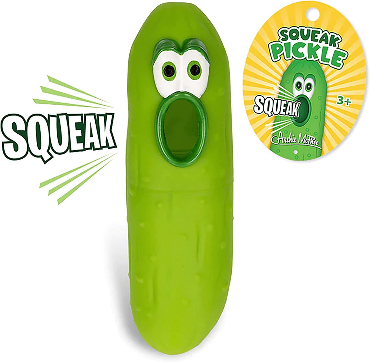 Accoutrements Archie McPhee Funny Squeak Pickle Gag Gift