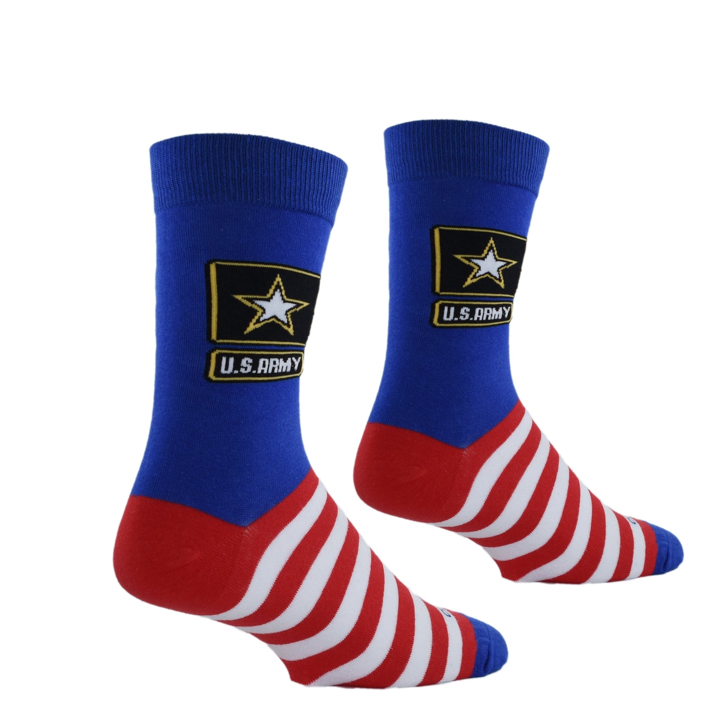 Cool Socks USA Army Flag Military Patriotic Crew Socks, Size Large