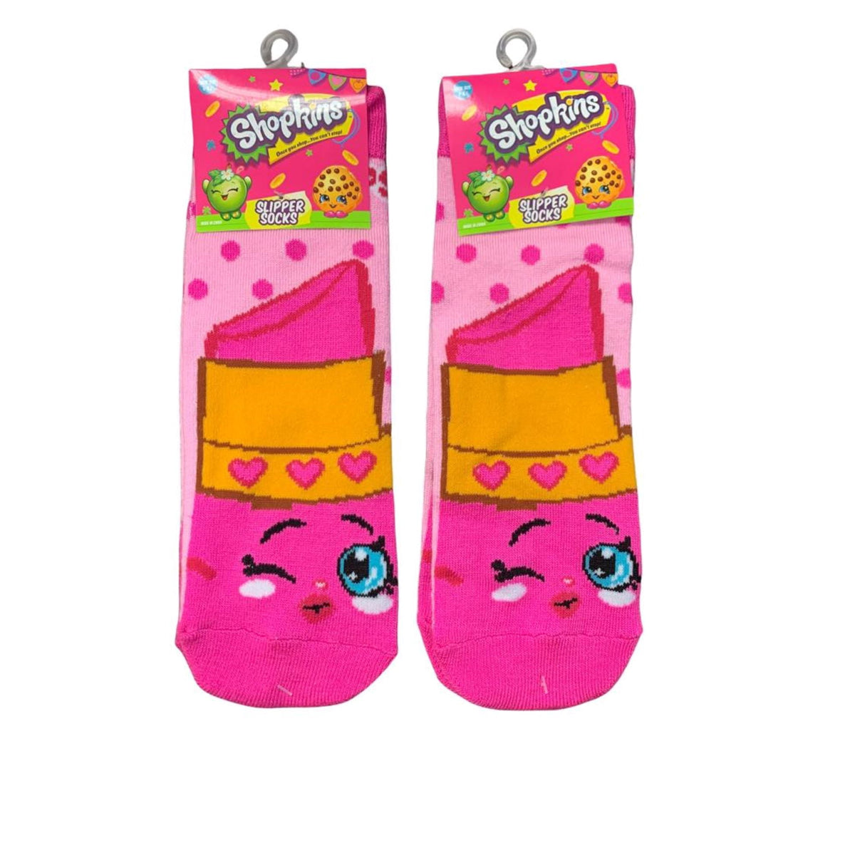 Shopkin Slipper Socks for Girls (Acrylic) Set of 4