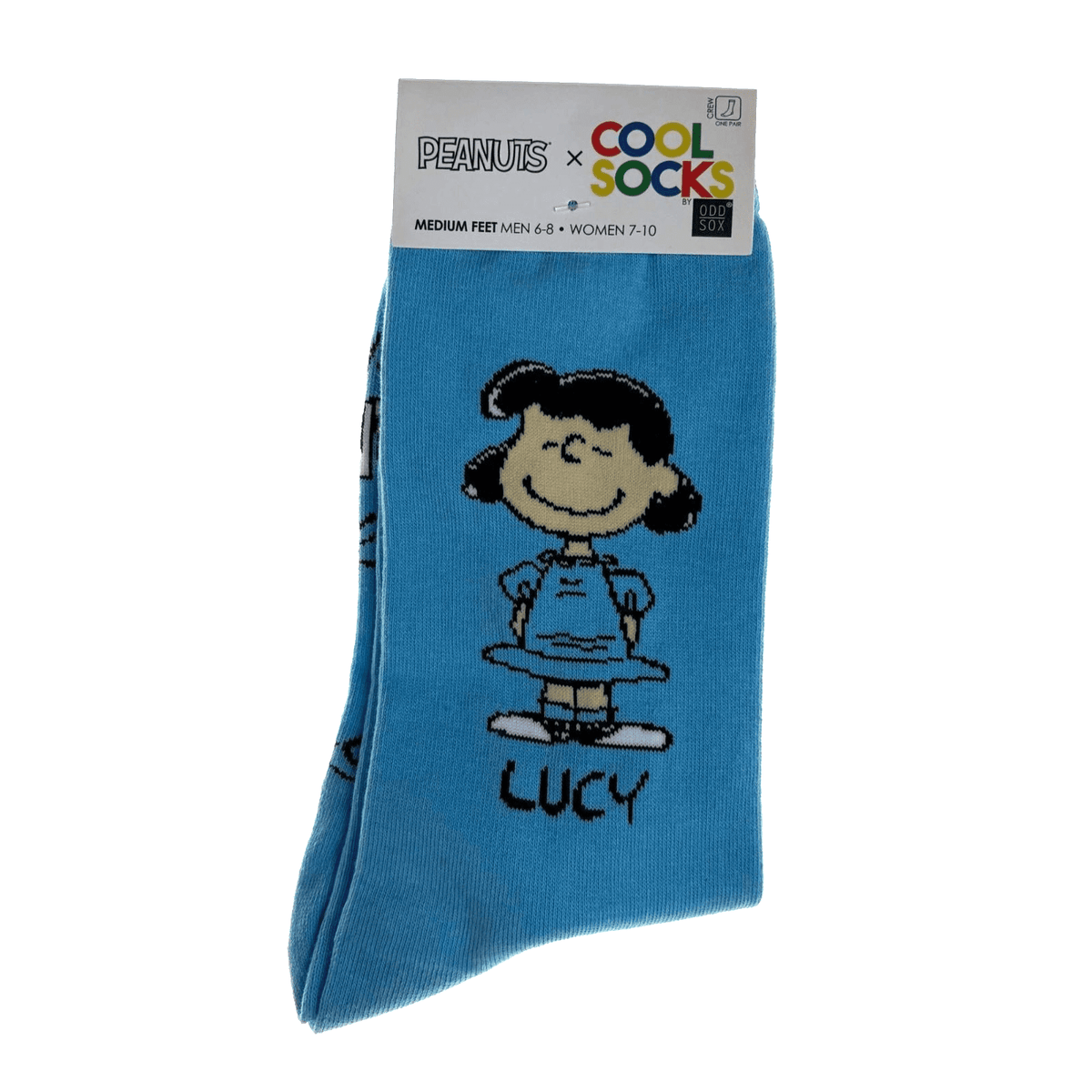 Cool Socks Charlie Brown & Lucy 2 Pair Mens Womens Cool Socks Gift Crew