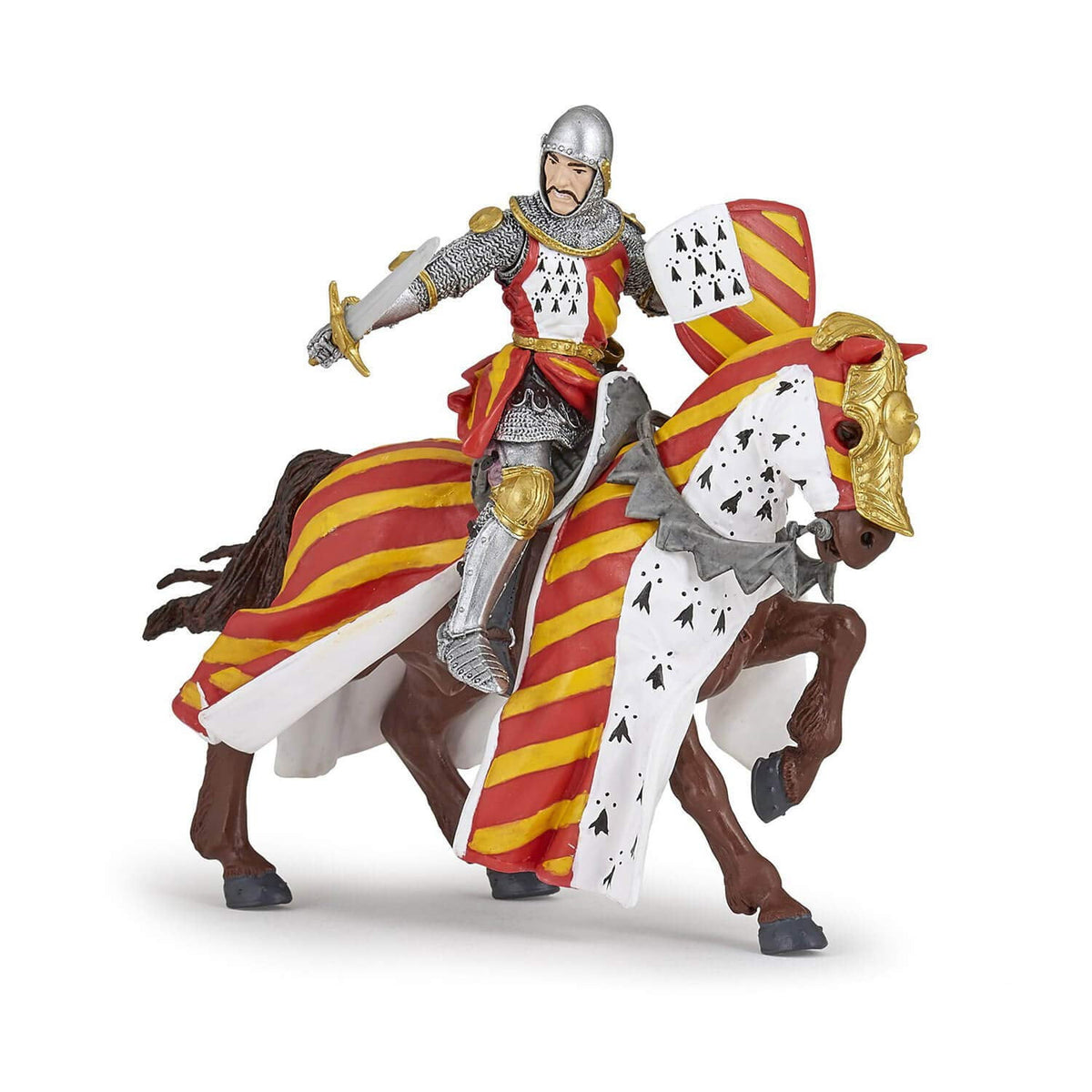 Papo Knight in Tournament Figure, Multicolor