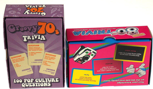Groovy 70's Trivia Bundled With Awesome 80's Trivia Gift Republic