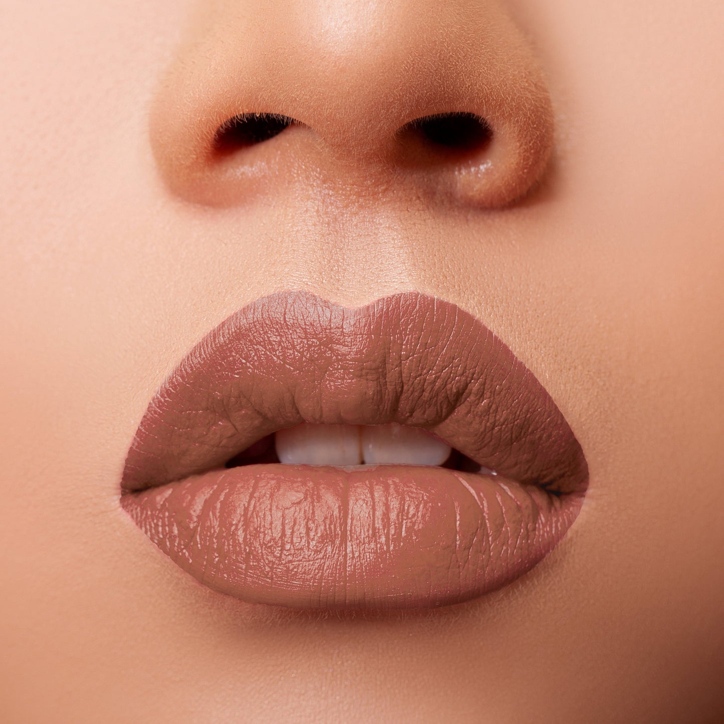 Glossy Pops Lipstick & LipLiner Combo | Urban Lips Collection | Toasty The Mosty - Light Brown