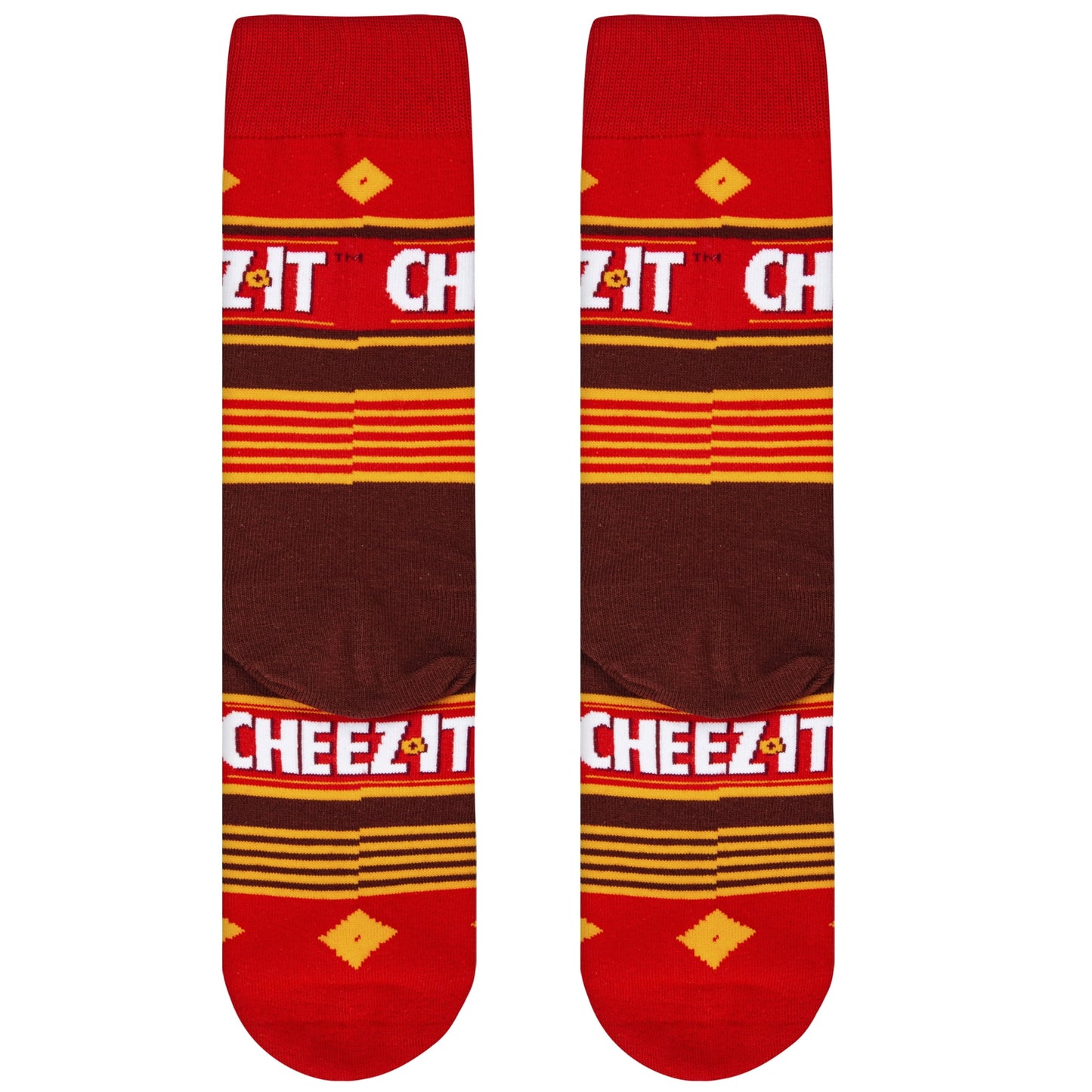 Cool Socks Cheez It Cracker Snack Foodie Crew Socks, Size Medium