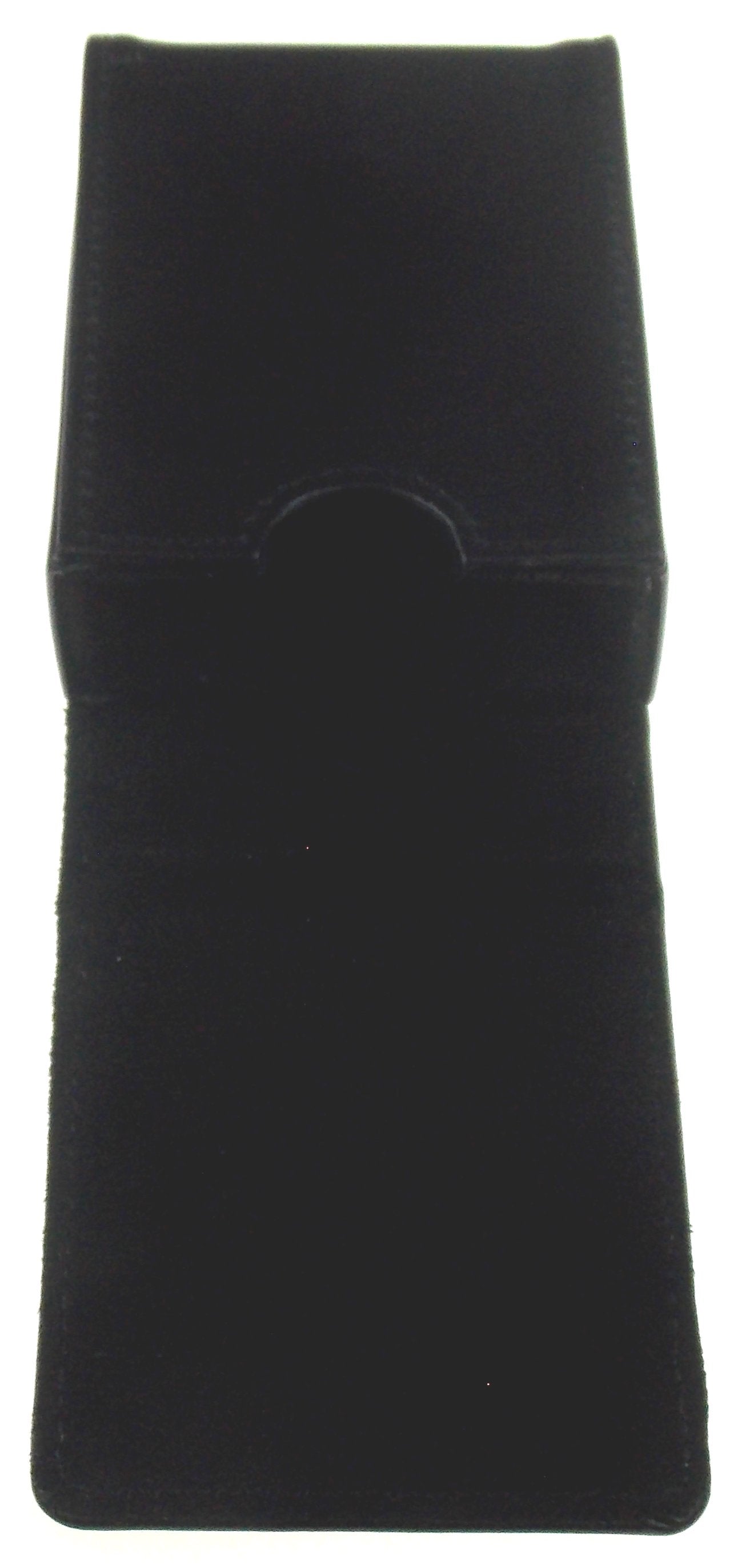 Single Deck Leather Playing Card Case/Holder - Fits Poker and Bridge size cards (Black)