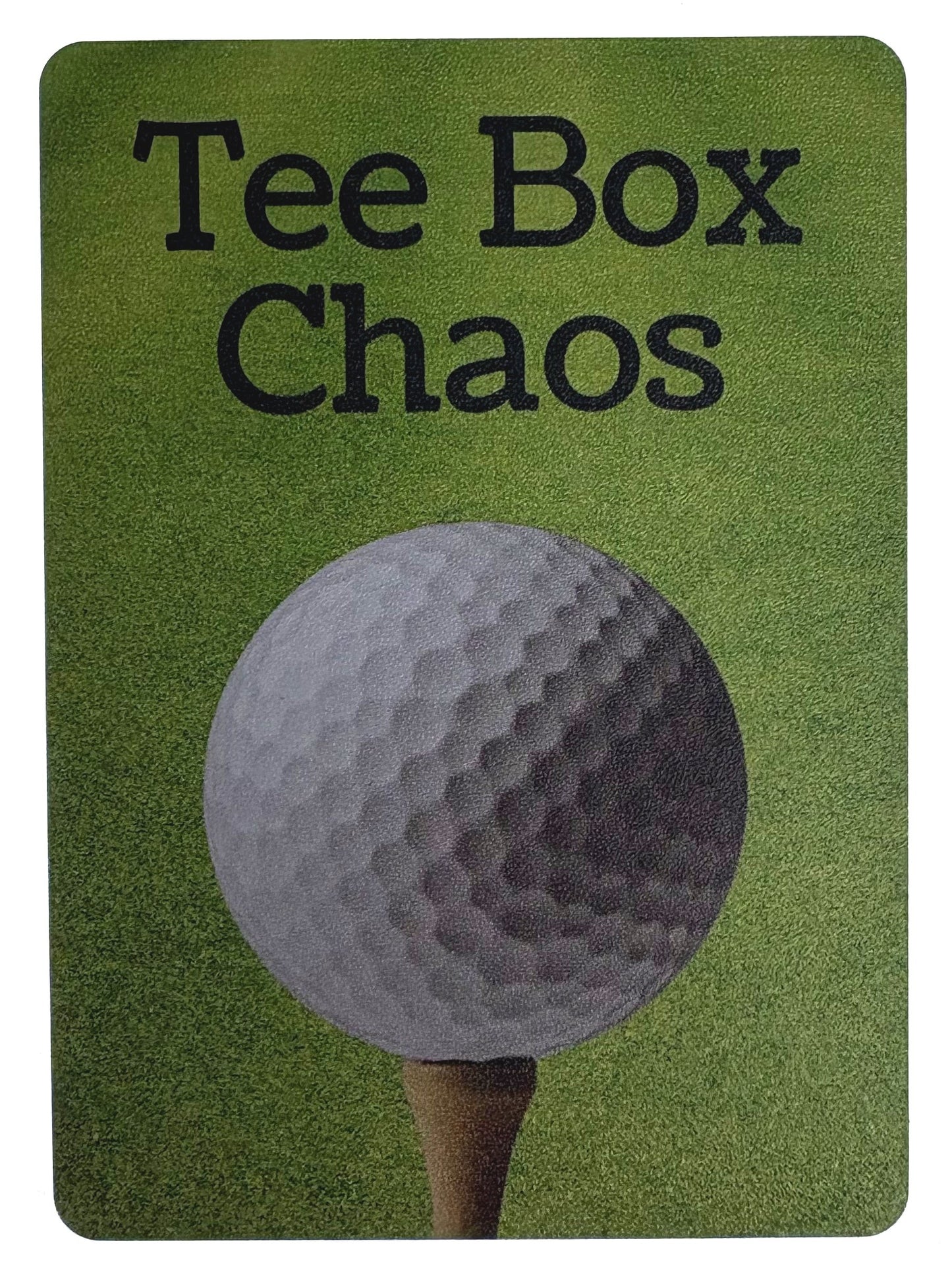 Tee Box Chaos - Waterproof Golf Course Card Deck | 105 Cards Add Strategic Fun to Your Round | Perfect for Golf Outings, Bachelor Parties & Corporate Events