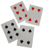 Euchre Card Game - 4 Specialty Decks Pre-Stripped to 24 Cards (9 Thru Ace) for Classic American Euchre - Custom Blank Counter Cards Included. 2 Blue and 2 Red Decks.