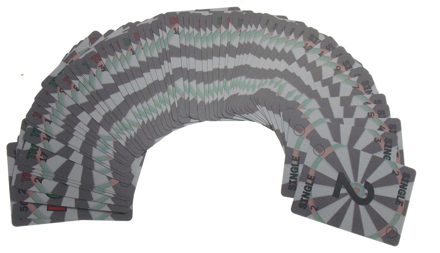 Treble 1 Cards: Strategic Dart Board Card Game with Wild Cards & Solo Mode