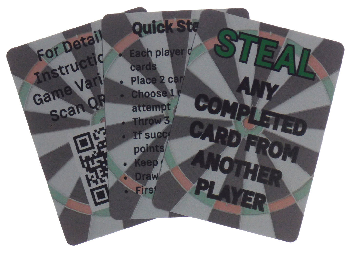 Treble 1 Cards: Strategic Dart Board Card Game with Wild Cards & Solo Mode