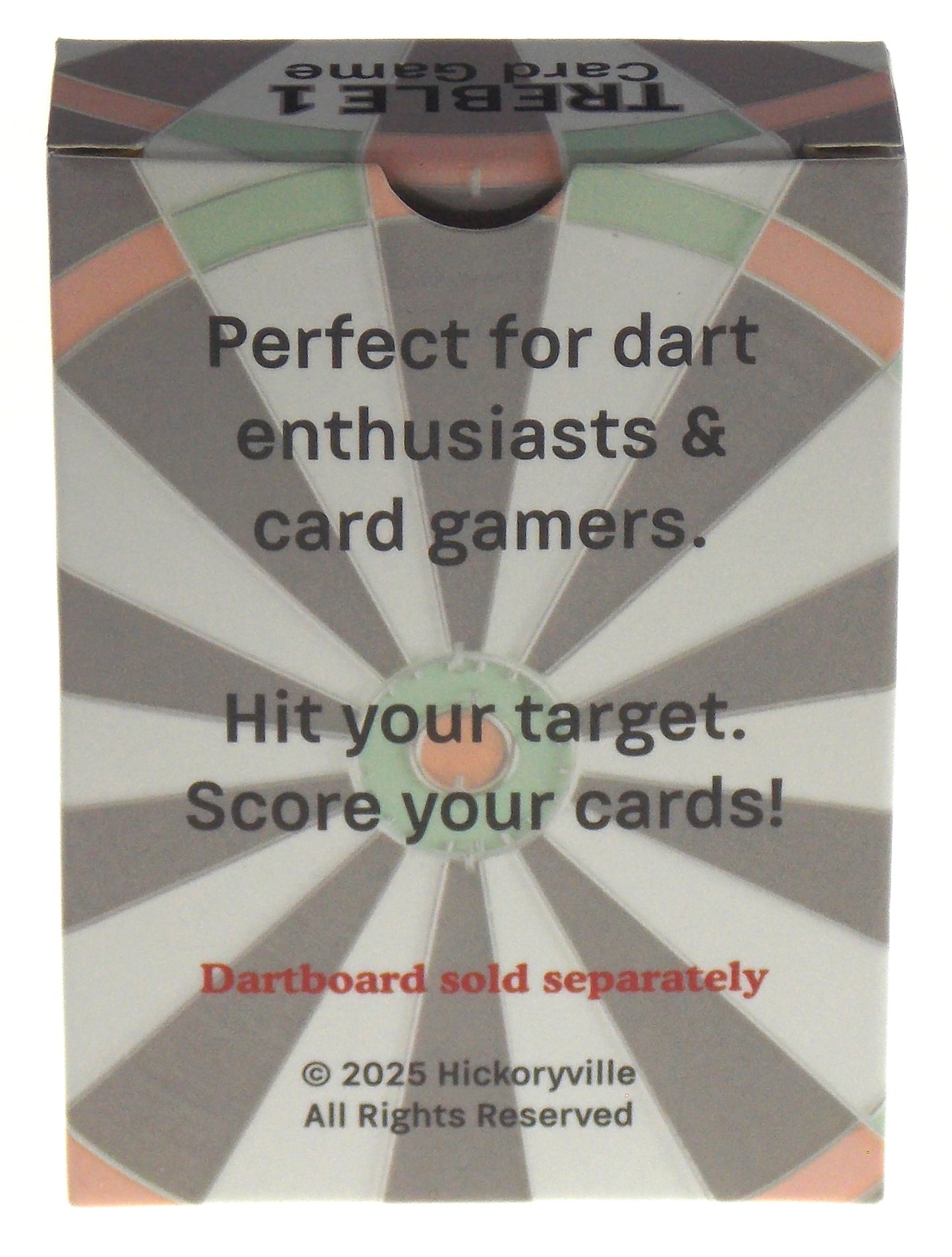 Treble 1 Cards: Strategic Dart Board Card Game with Wild Cards & Solo Mode