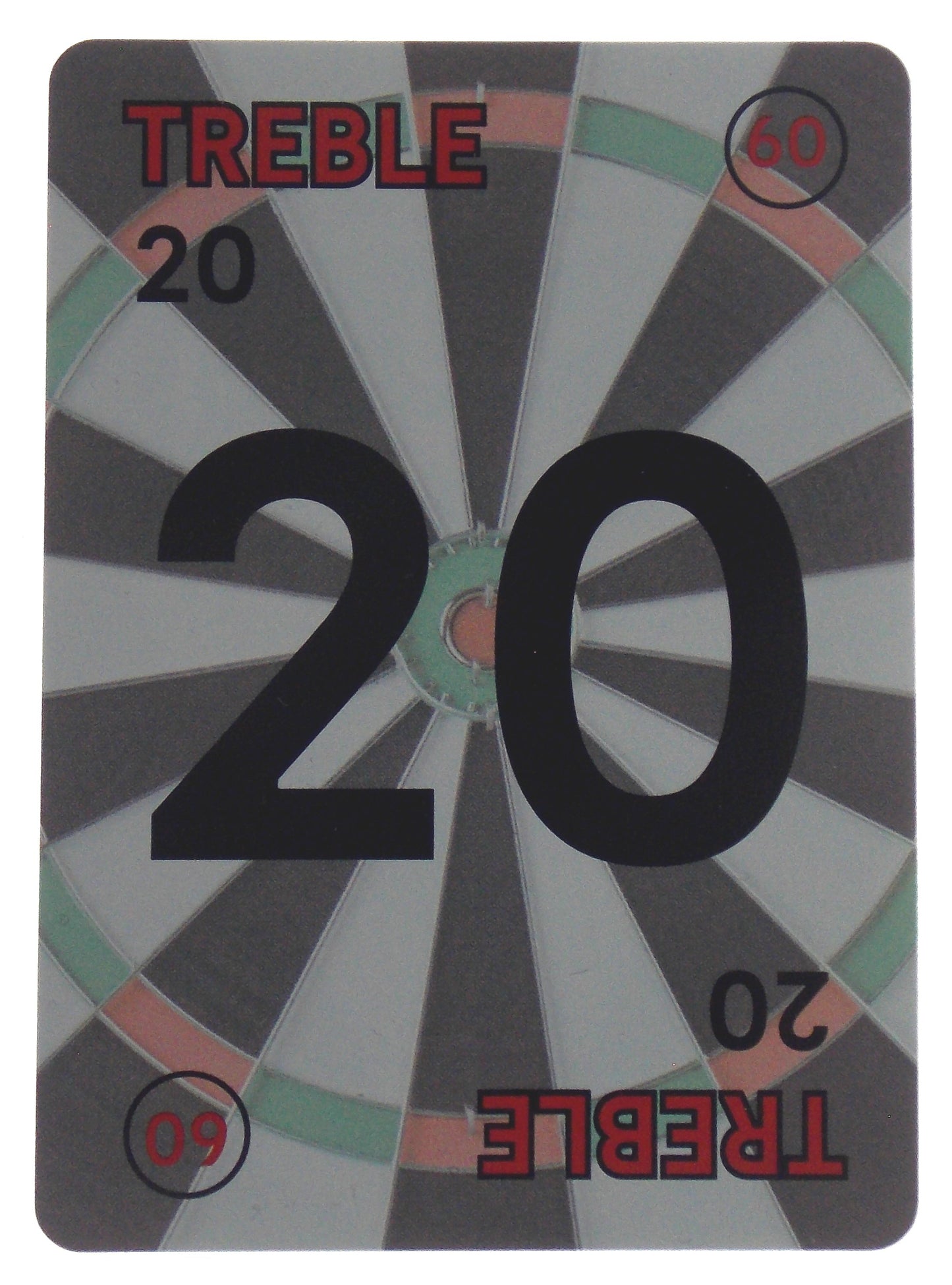 Treble 1 Cards: Strategic Dart Board Card Game with Wild Cards & Solo Mode