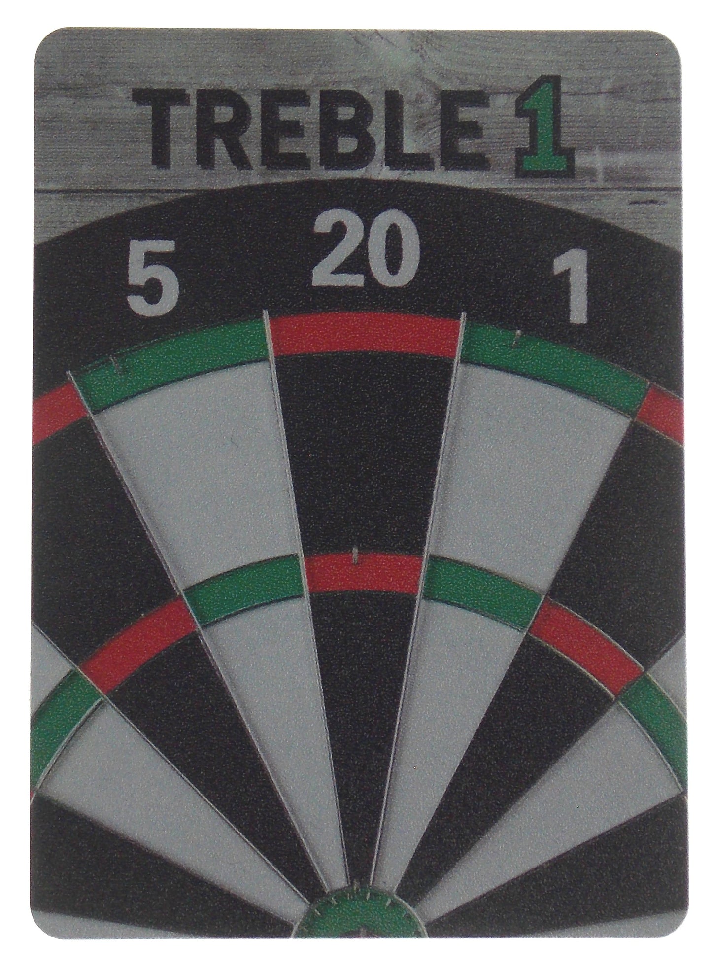 Treble 1 Cards: Strategic Dart Board Card Game with Wild Cards & Solo Mode