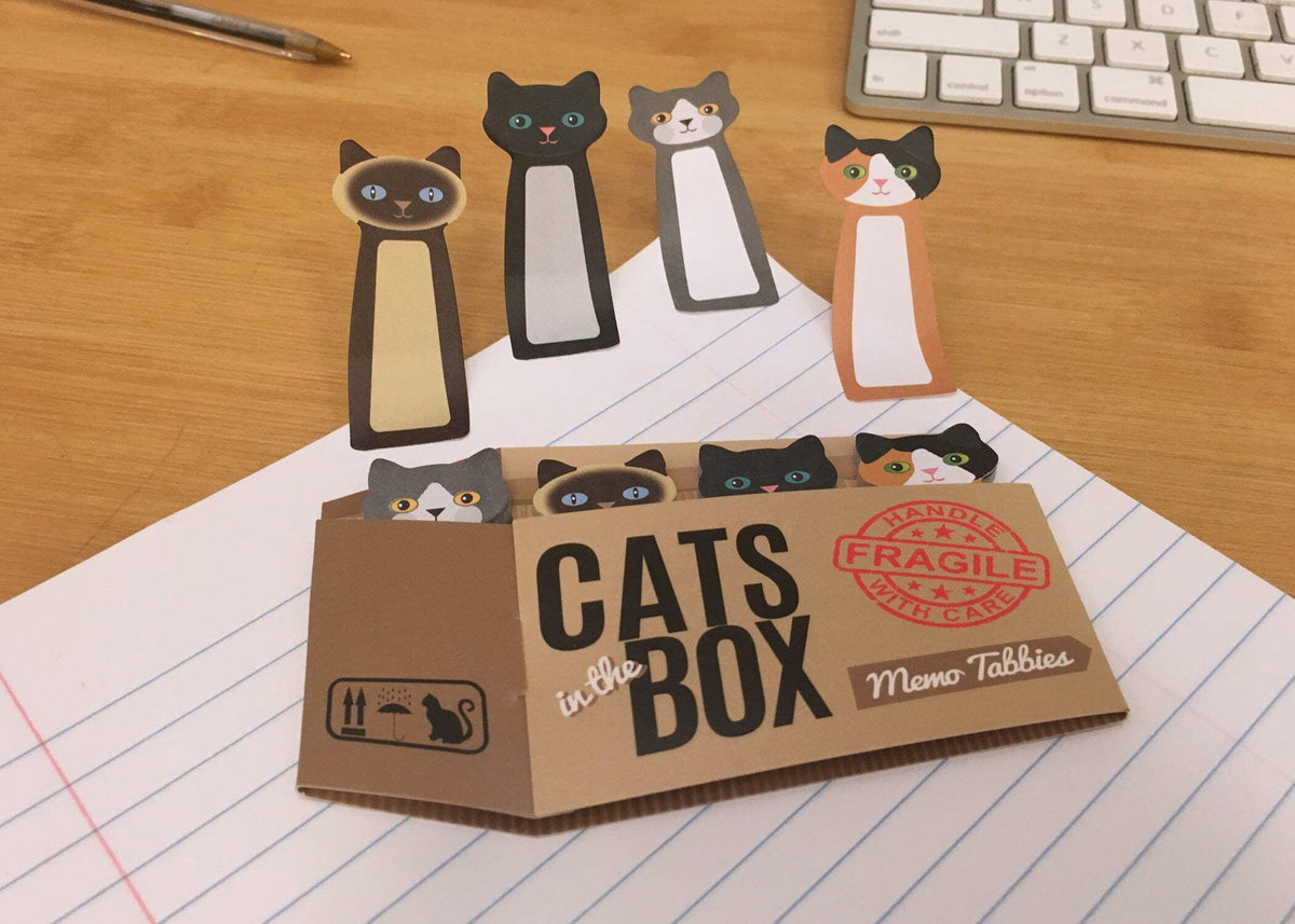 Streamline Imagined Cats in the Box Memo Tabs