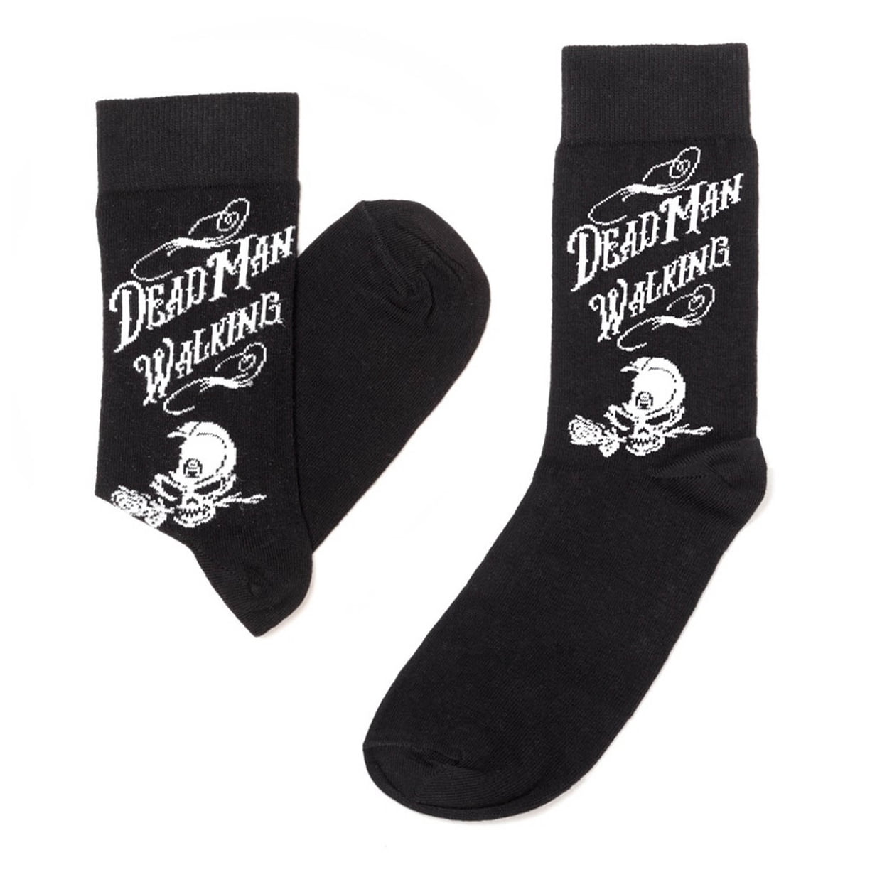 Alchemy Gothic Cotton, Polyamide And Elastane Dead Man Walking Socks - Black