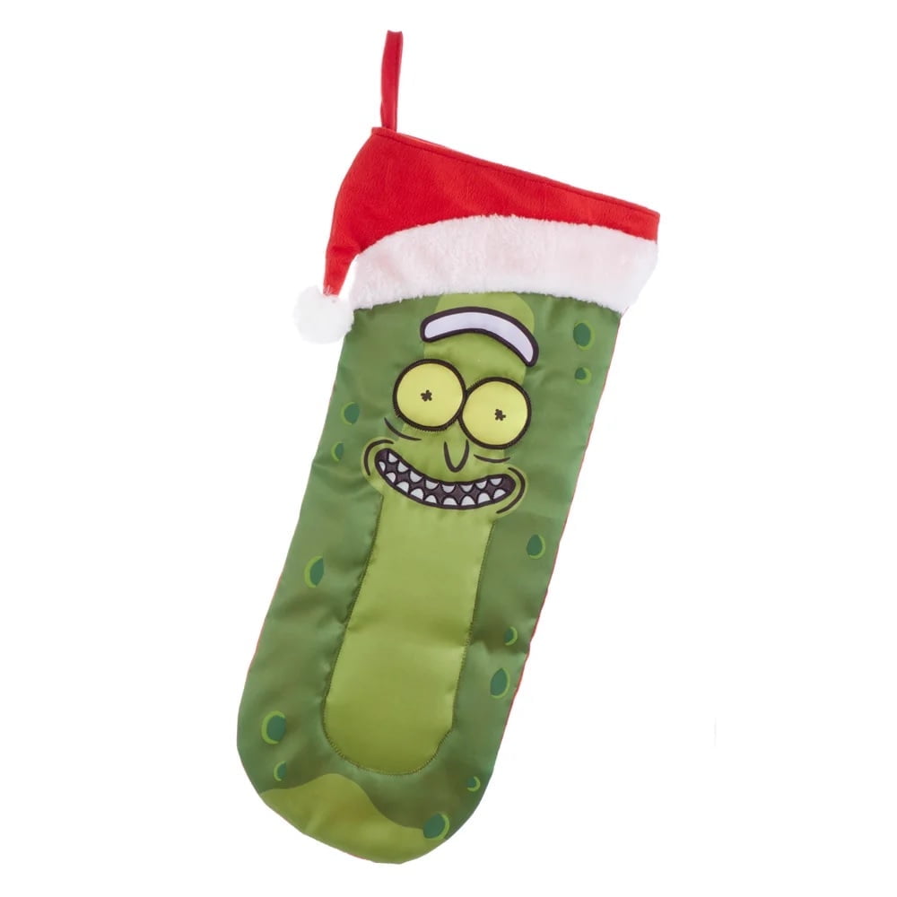 Rick & Morty Pickle Rick Stocking w/ Santa Hat