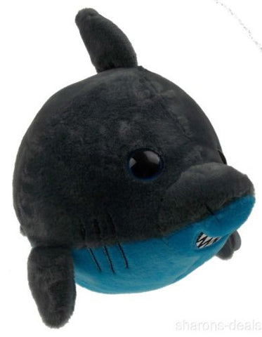 Sea World 9" Shark Bubble Zoo Plush Toy Blue Gray Stuffed Animal Embroidered NEW - FUNsational Finds - 1