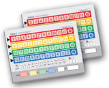 QWIXX Original 3 Replacement Score Pad Boxes Bundle (in Color) - 600 Score Sheets (Score Cards) - Bonus Forest Green Velour Storage Bag
