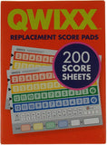 QWIXX Original 3 Replacement Score Pad Boxes Bundle (in Color) - 600 Score Sheets (Score Cards) - Bonus Forest Green Velour Storage Bag