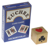 Euchre Playing Cards Bundle - 2 Euchre Decks in One Box with Suit Marker Dice