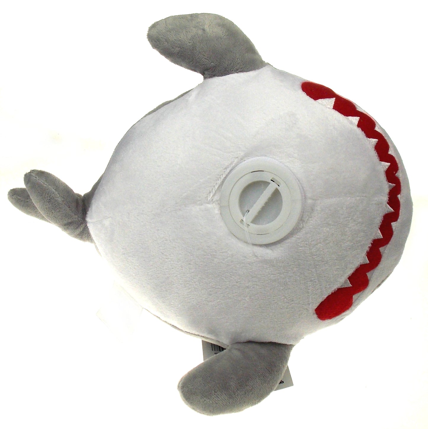 Your Zone Plush Great White Shark Coin Bank Piggy Stopper Gray 14" Jumbo Animal