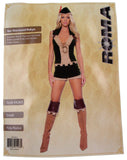 Roma 4pc Sherwood Robyn Small Sexy Halloween Costume Cosplay Shorts Top Hat 4265 - FUNsational Finds - 2