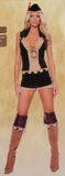 Roma 4pc Sherwood Robyn Small Sexy Halloween Costume Cosplay Shorts Top Hat 4265 - FUNsational Finds - 1