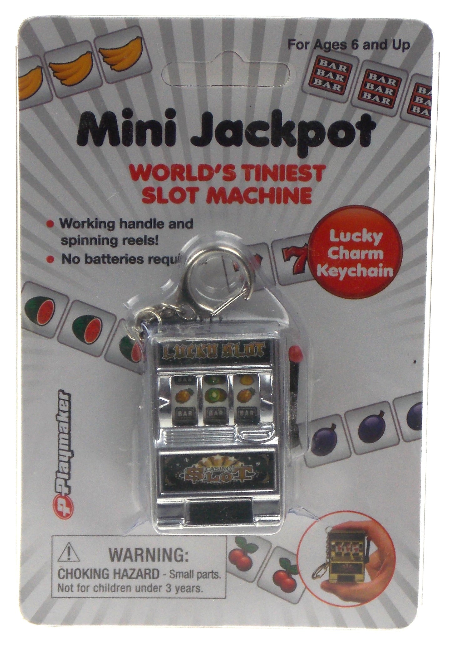 Silver Mini Jackpot Slot Machine & World's Tiniest Tool Kit Bundle