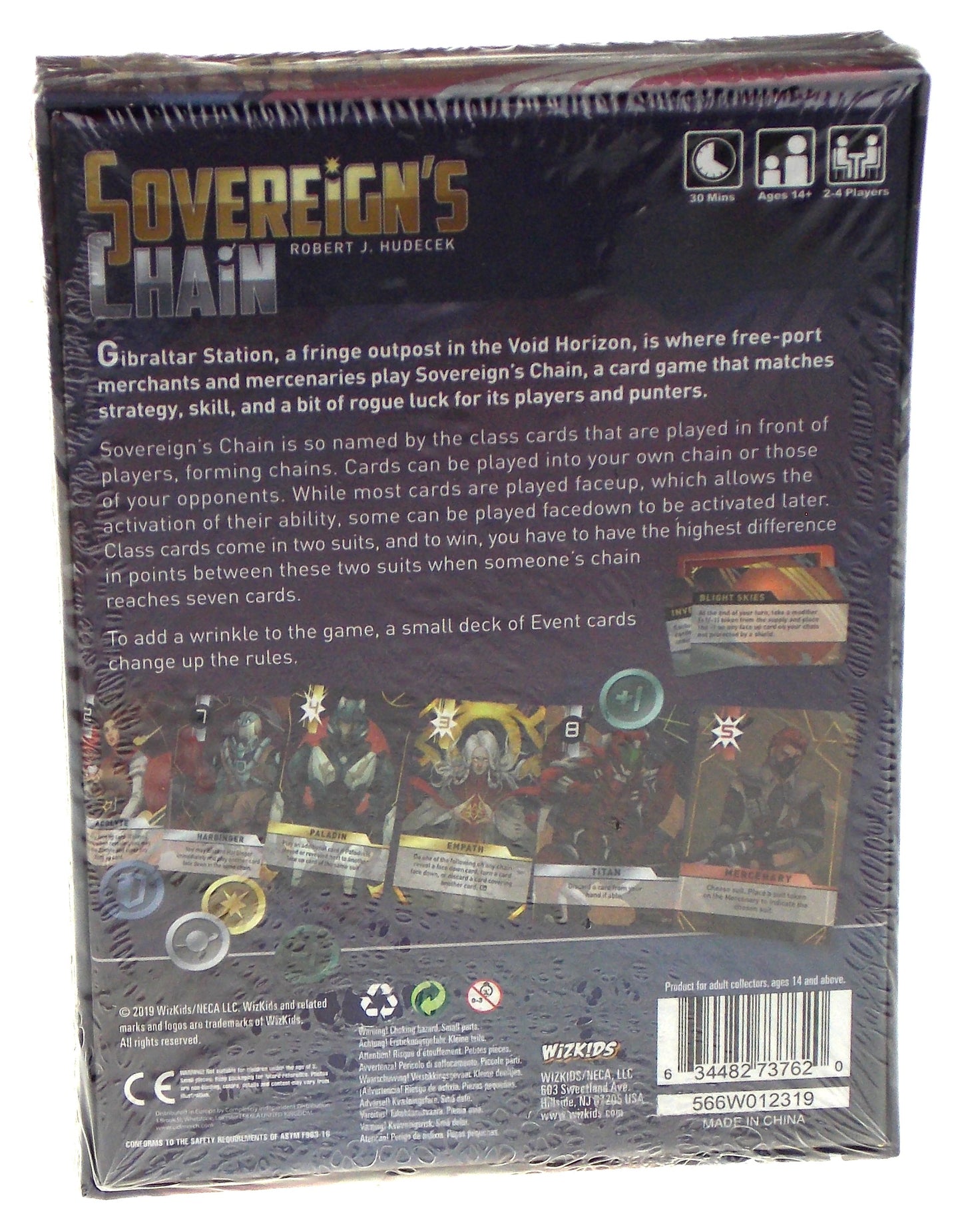 Sovereigns Chain Card Game WizKids Robert Judecek 2-4 Players Ages 14+ Xmas Gift