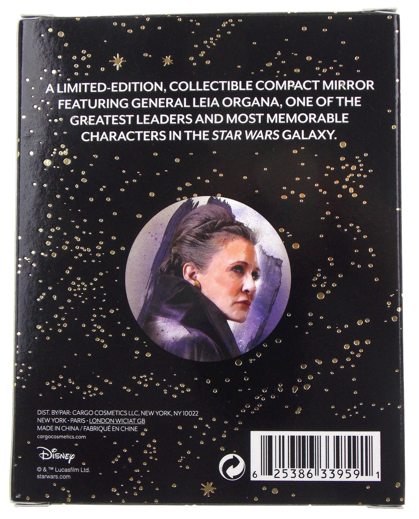Star Wars Compact Mirrors Set 4 Leia Rey BB-8 Cargo Cosmetics Collector Edition