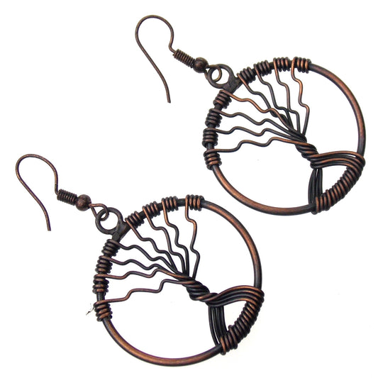 Anju Banjara Collection Earrings Tree of Life Artisan Handcrafted Bohemian Knot