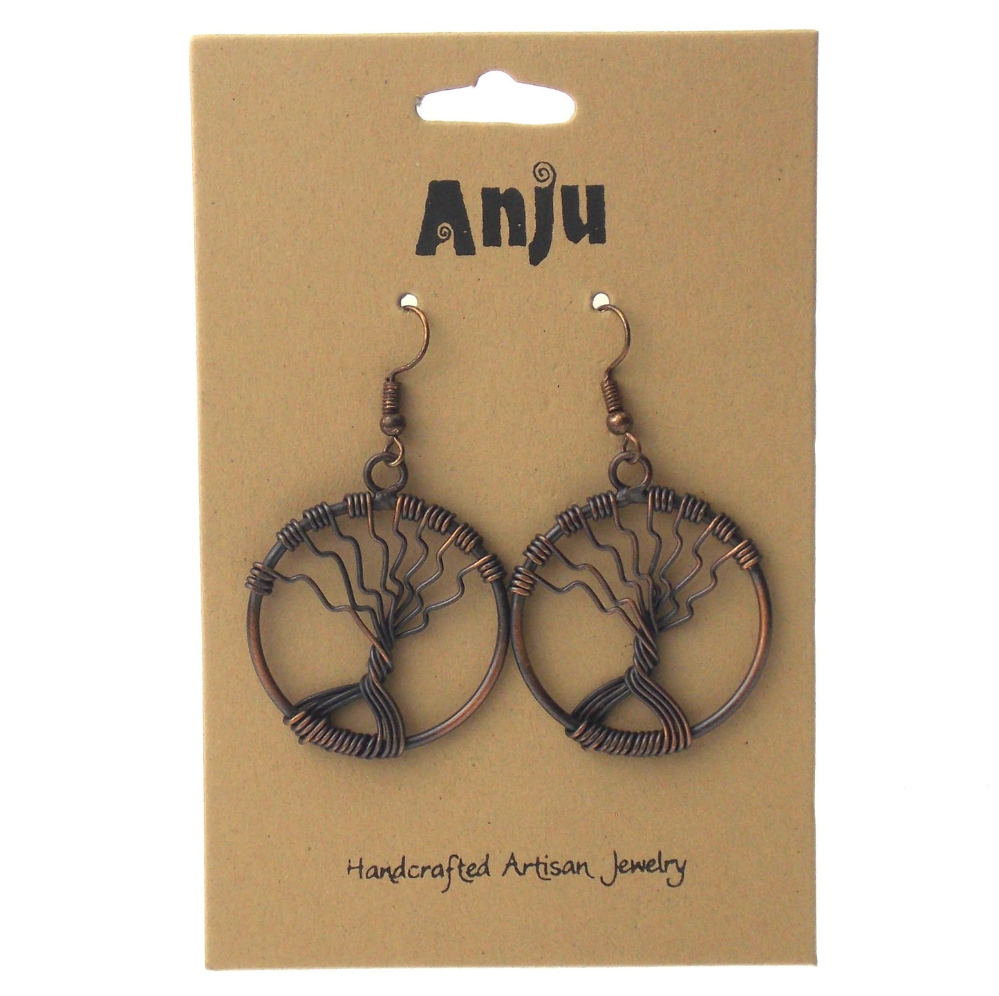 Anju Banjara Collection Earrings Tree of Life Artisan Handcrafted Bohemian Knot