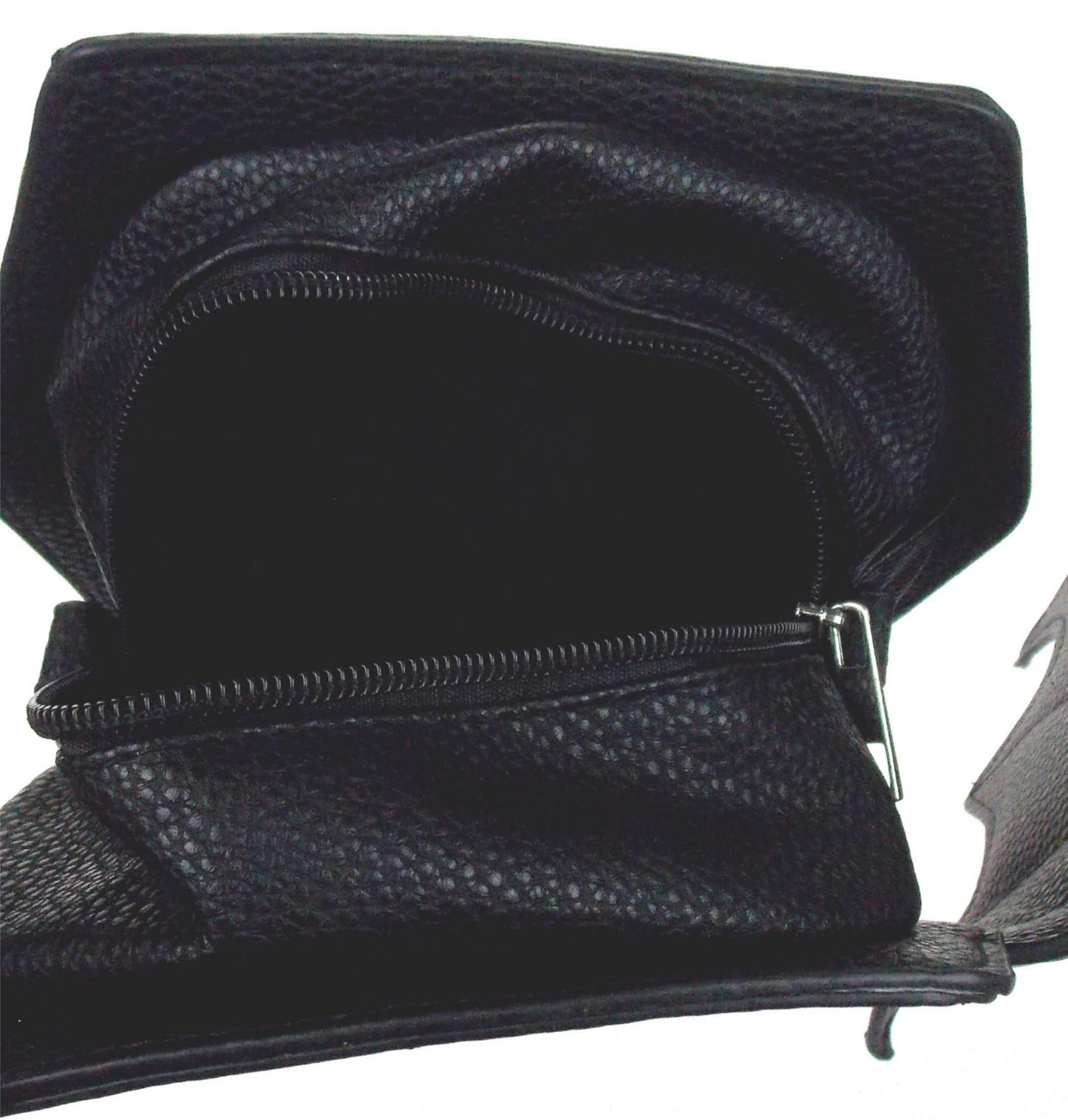 Bat Coffin Convertible Backpack Black Wings Zip Up Halloween Purse Bag Vampire