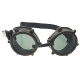 Steampunk Goggles Bronze Goth Cyber Costume Victorian New Years Eve Dress Up