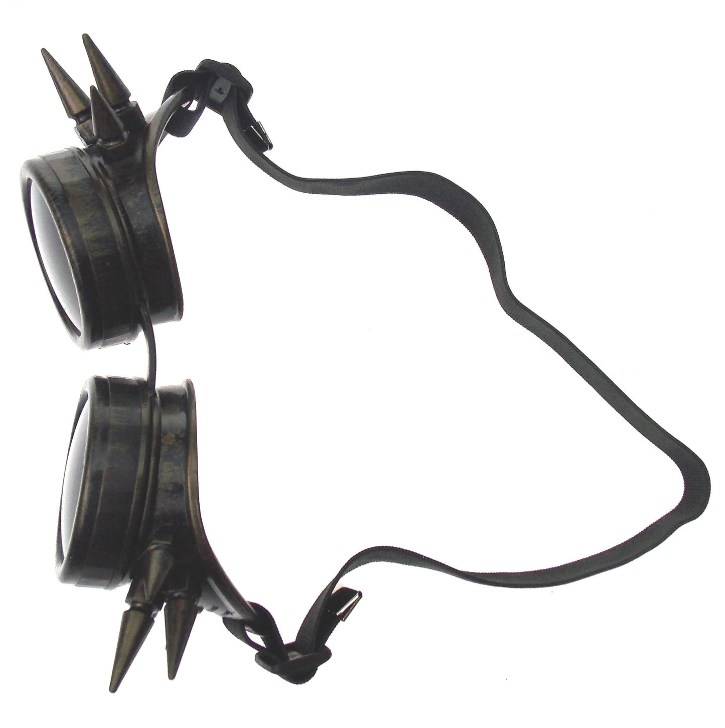Steampunk Goggles Bronze Finish Spikes Goth Cyber Costume New Years Eve NYE Gift