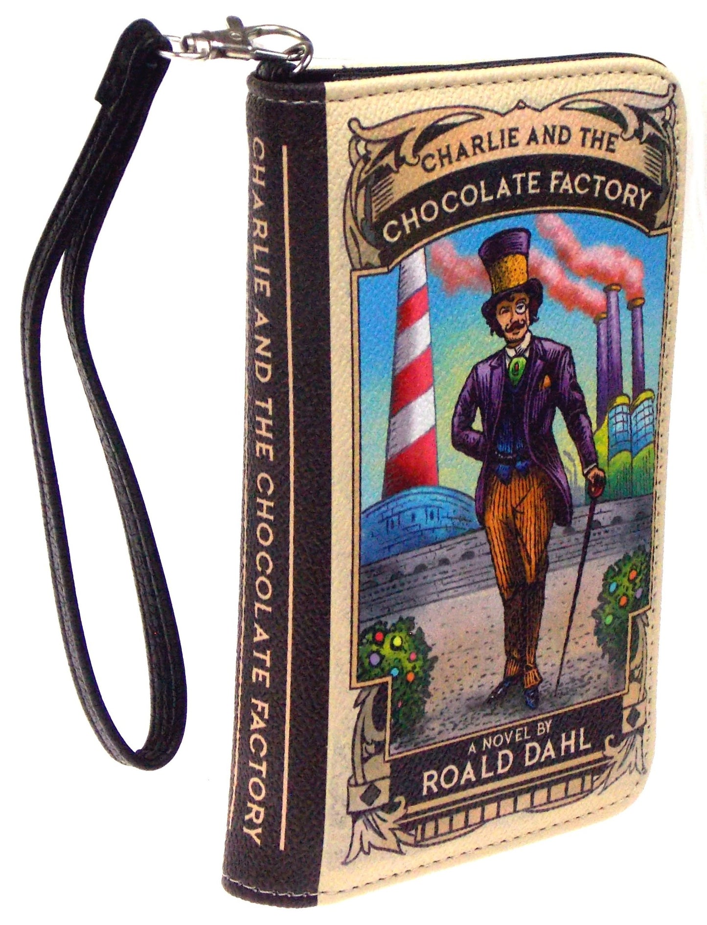 Charlie & The Chocolate Factory Color Wallet Zip Up Wristlet Gift Purse Book