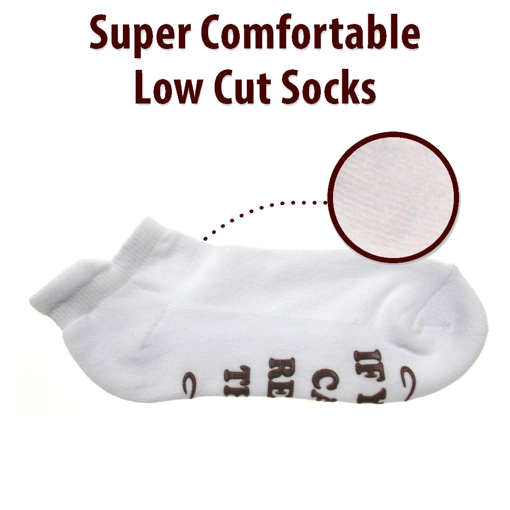 Socks If You Can Read This Bring Me Some Chocolate Non Slip Low Cut Half Cushion