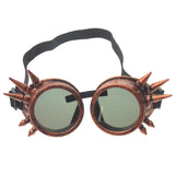 Steampunk Goggles Copper Spiked Goth Cyber Costume Accessory Party Gift Dress Up