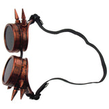 Steampunk Goggles Copper Spiked Goth Cyber Costume Accessory Party Gift Dress Up