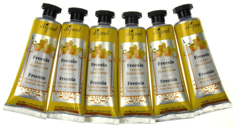 Difeel Freesia Luxury Hand Cream Lot 6 Tubes No Artificial Colors Paraben Free