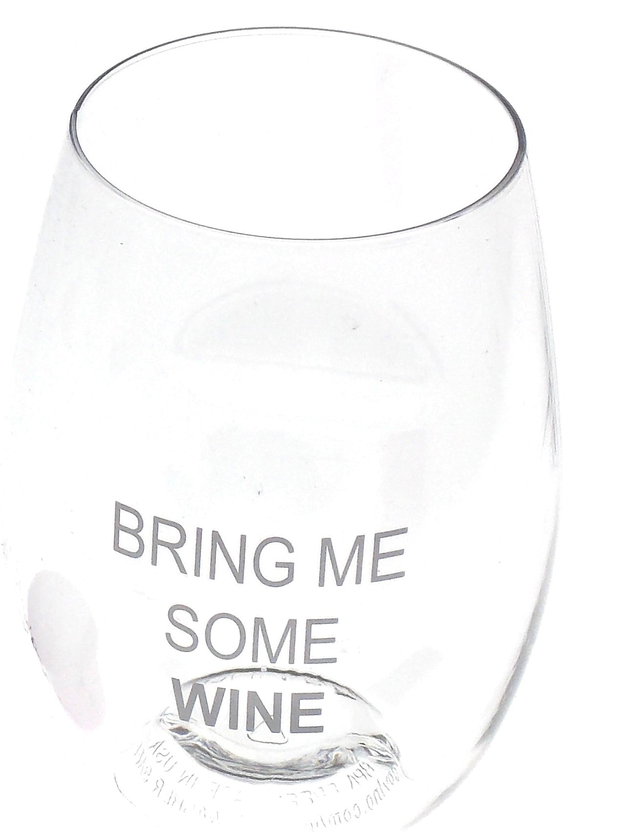 GoVino Bring Me Some Wine Lot 4 Acrylic Wine Glasses 16 oz Flexible Shatterproof