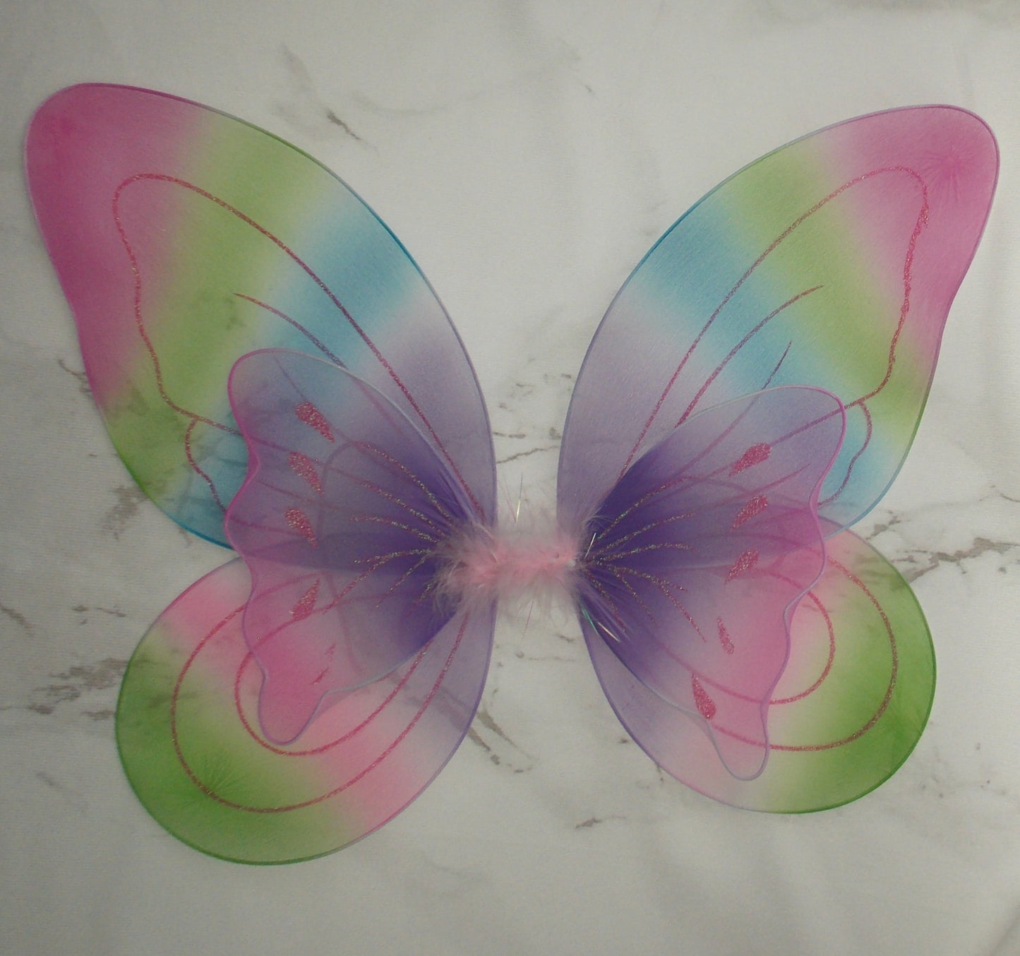 Pastel Butterfly Wings Large Halloween Costume Fun Cosplay Dress Up Dance Play