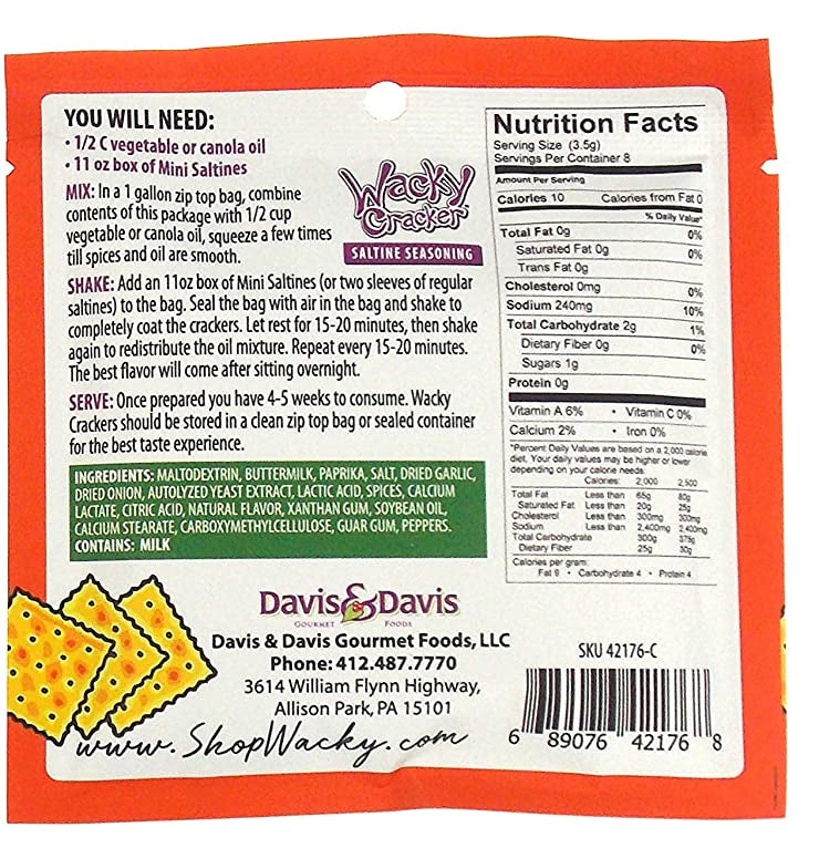 Ragin Cajun Wacky Cracker Seasoning