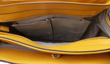 Jones New York Signature Yellow Orange Crossbody Purse Gold Shoulder Strap Large
