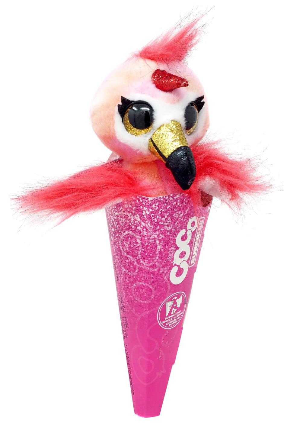 Coco Cones Surprise Hop Plush (Flamingo)