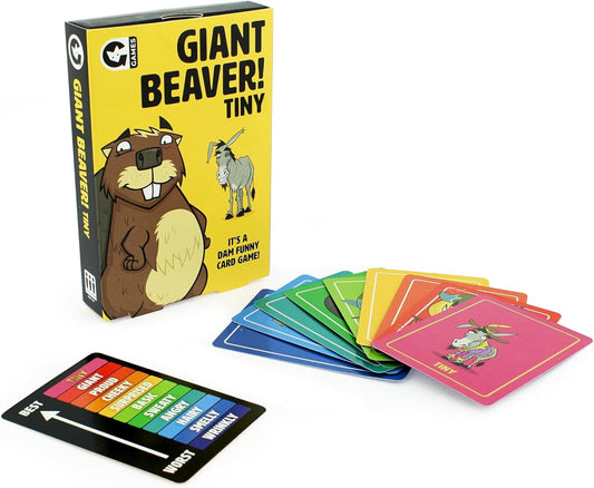 Ginger Fox Giant Beaver! Tiny ! Card Game - Hilarious Adult Animal Nature Game for Ages 16+