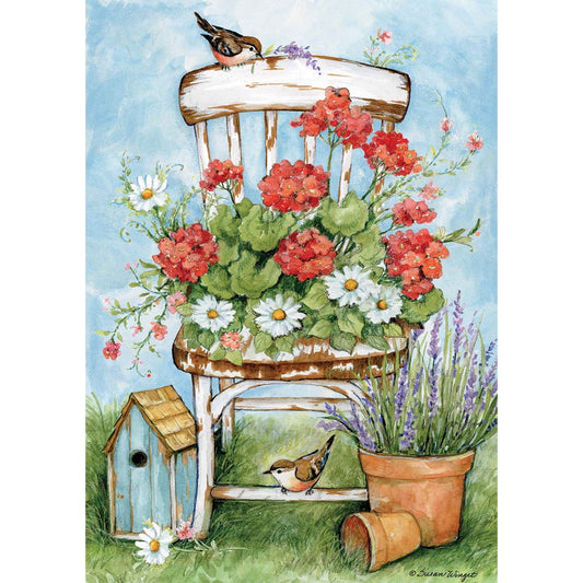 Lang 300 Piece Puzzle Geranium Chair