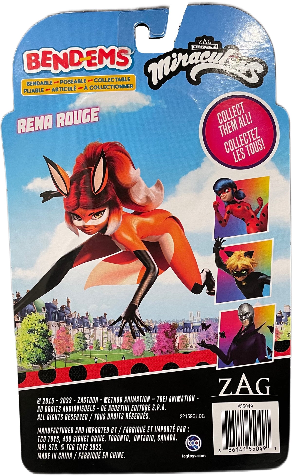 TCG Bend'ems Miraculous Rena Rouge